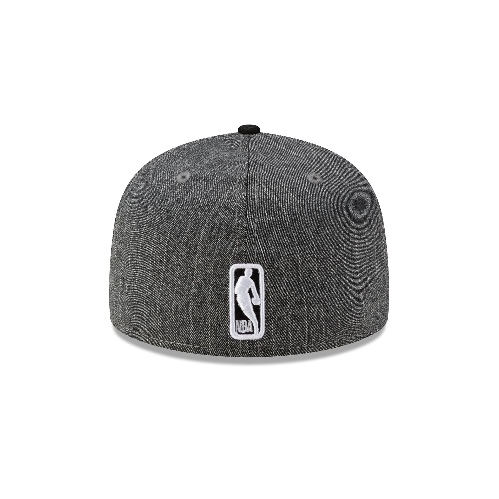 Just Caps Black Pinstripe San Antonio Spurs 59FIFTY Fitted Hat