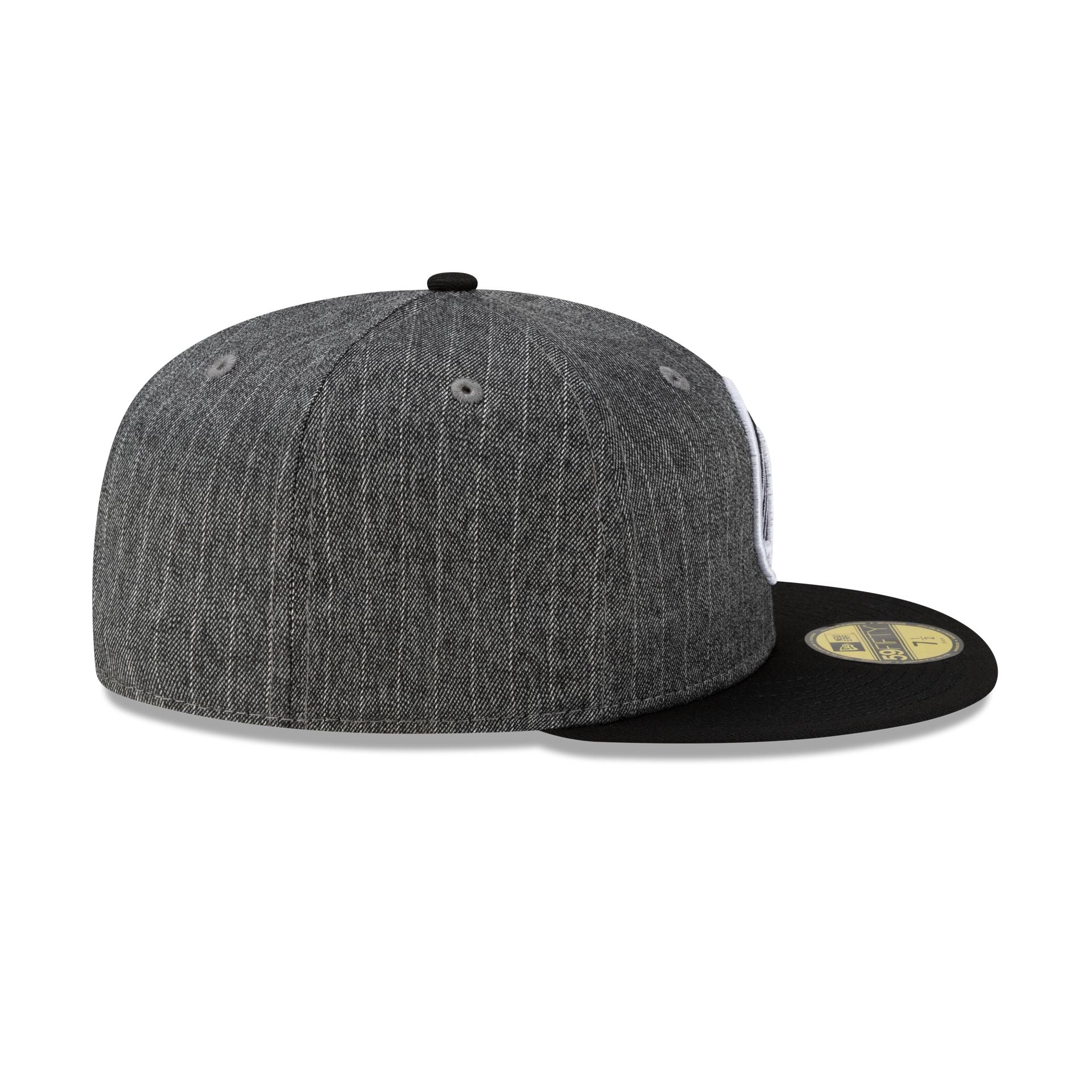 Just Caps Black Pinstripe Golden State Warriors 59FIFTY Fitted Hat
